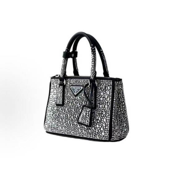 PRADA Galleria Killer Bag, metal triangular logo, detachable and adjustable shoulder strap, Tote bag, shopping bag, single-shoulder crossbody handbag, mini women\'s style